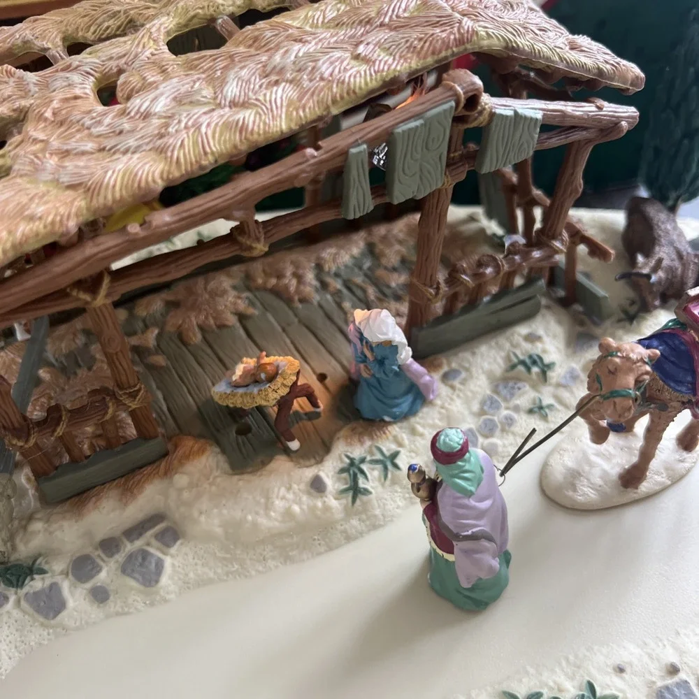 Mr Christmas Christmas in Bethlehem Animated Nativity Scene in Box Wiseman Move!